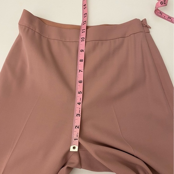 Rebecca Taylor || Spring Wide Leg Crop Trousers Pants Pink Mauve 00 - Picture 7 of 10